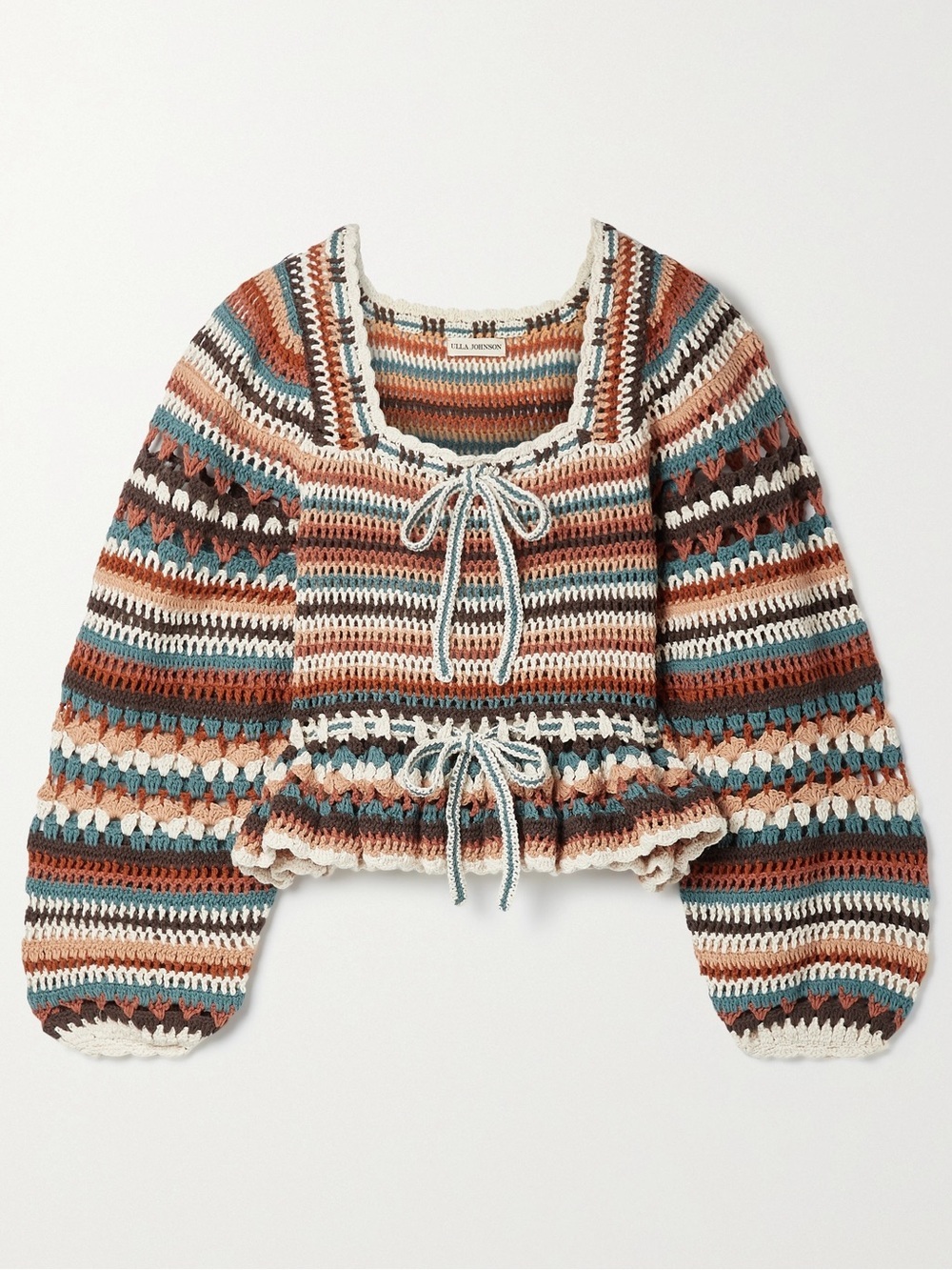 Ulla Johnson Crotchet Knit Sweater sz L